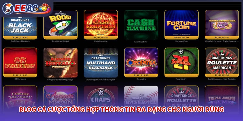Blog cá cược tổng hợp thông tin đa dạng cho người dùng