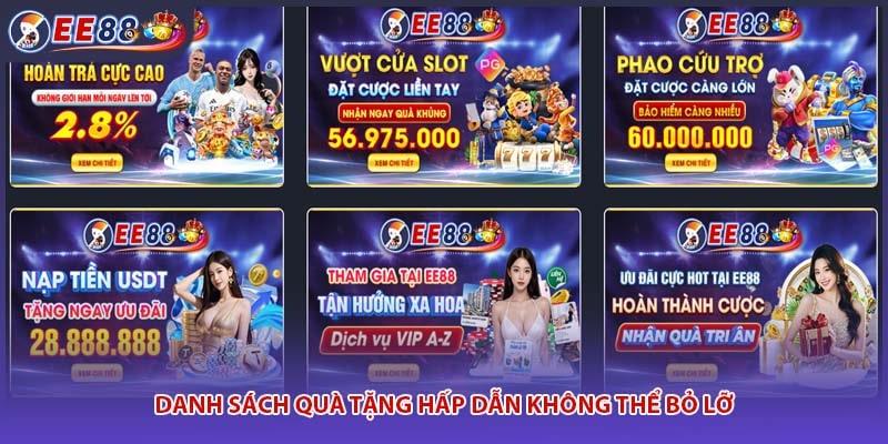 Danh sách quà tặng hấp dẫn không thể bỏ lỡ